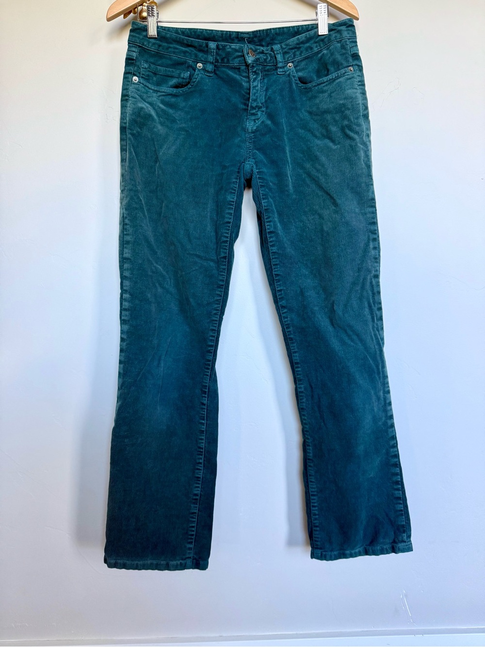 Patagonia Teal Straight-Leg Corduroy Jeans